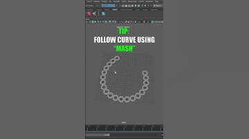 How to use the "MASH" Curve Tool in Maya!