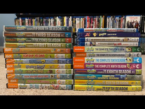 My SpongeBob SquarePants Blu Ray DVD Collection 2022