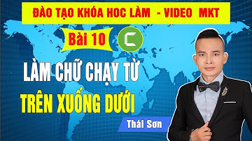 Làm chữ chạy từ trên xuống dưới camtasia|chữ chạy camtasia