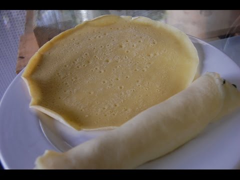 Recipe: Crepe with chocolate filling (for 1 person). 