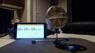 Regular Gyroscope Precession Vertically on Rotating Base for 4:10. Total 9:39. No Slow Down.