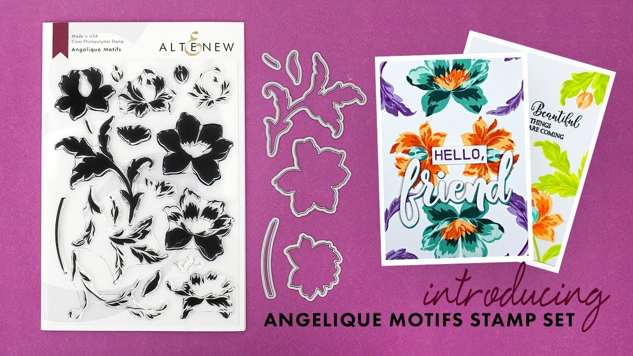  Altenew  Stamps Intro Angelique  Motifs  YouTube