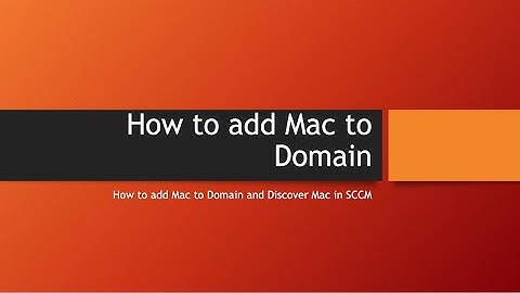 How to add a Mac to a Domain