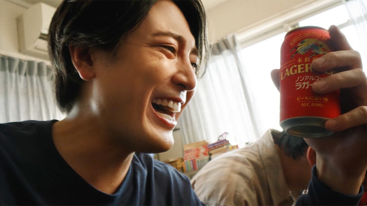 松重豊＆榮倉奈々＆間宮祥太朗、ノンアルのおいしさに大満足の笑顔！　「キリン本格醸造ノンアルコール ラガーゼロ」新CM
