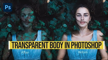 Photoshop Tutorial: how to get transparent body manipulation easy and quick effect