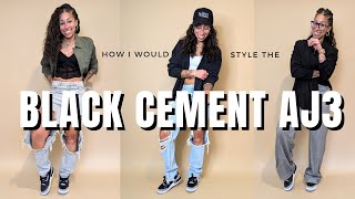Air Jordan 3 Black Cement (2018) - How I Style (3 Ways) + Elephant Print Discourse