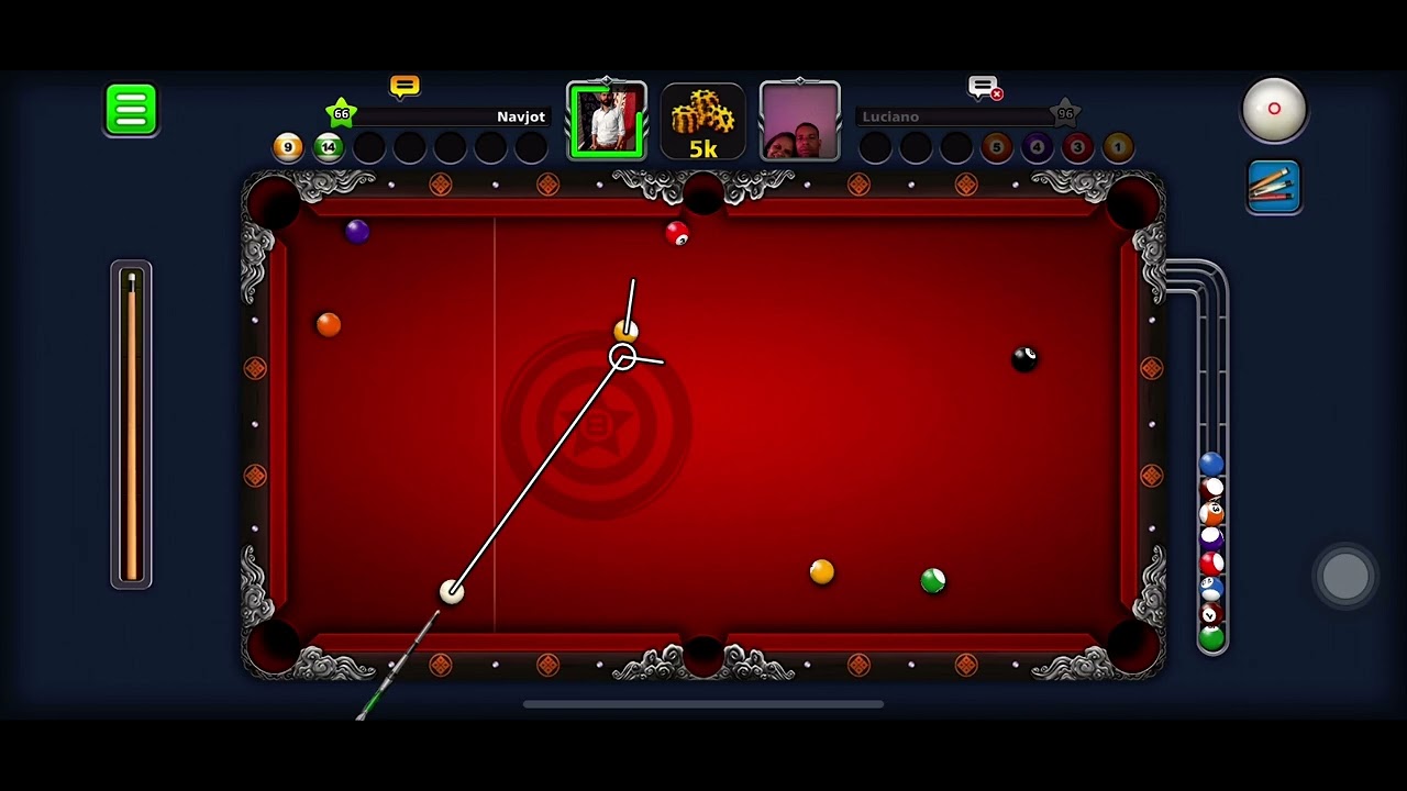 8 ball pool First video #backshot# - YouTube