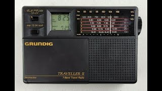 Mini Radio réveil Numérique, Radio Stéréo Portable FM AM SW MW, avec écouteurs, écran LCD, Radio