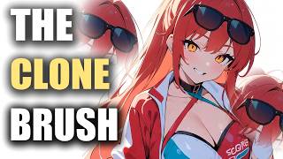 Krita: Clone Brush Controls