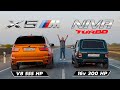 Turbo NIVA vs BMW X5M e70 vs Range Rover Sport 5.0 Supercharged vs VW Touareg 4.2 TDI