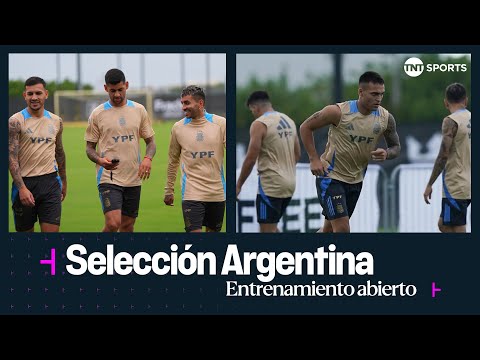 El entrenamiento de hoy de la Selección Argentina en la previa del partido vs. Uruguay
