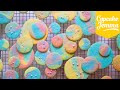 Psychadelic Rainbow Marble Cookies | Cupcake Jemma