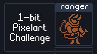 1-Bit Pixelart Challenge — Archer Character | Ep. 1