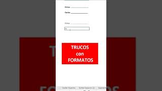 Trucos con formatos de celda