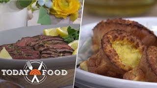 Lamb with mint chili dressing and fluffy popovers: Get the recipe