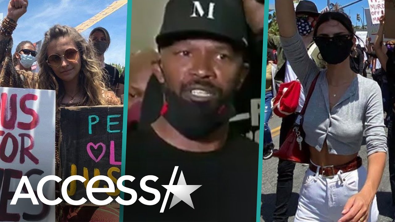 George Floyd Protests Joined By Jamie Foxx, Paris Jackson & More