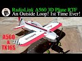 An Outside Loop! 1st Time Ever! RadioLink A560 Trainer 3D Plane with 5 Mode Gyro RTF using the TX16S