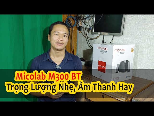 Loa Máy Tính Loa Vi Tính Bluetooth 2.1 Microlab M300BT (Đen) Đánh Giá Review Unbox | Thích Là Mua