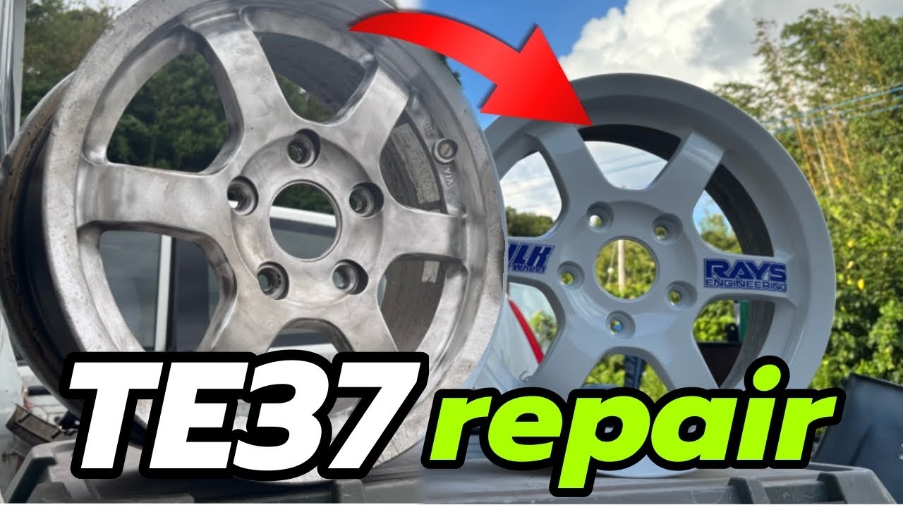 wheel repair TE37を焼いて叩いてインチキ修理しました【ホイールレストア】