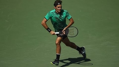 Federer Tennis Indian Well 2017 Warm up