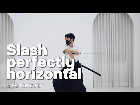 수평을 베는 방법에 대하여 | Slash perfectly horizontal #battojutsu