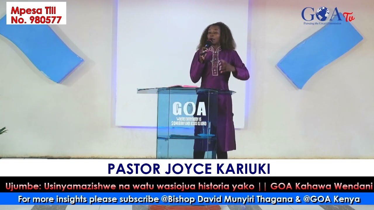Usinyamazishwe na watu wasiojua historia yako || Pastor Joyce Kariuki
