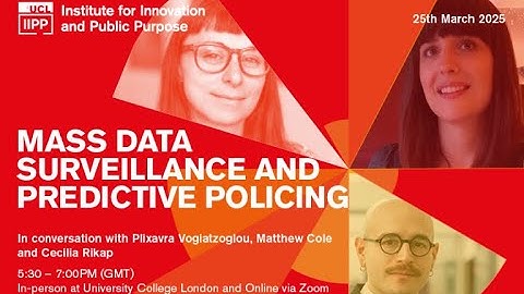 Mass Data Surveillance and Predictive Policing