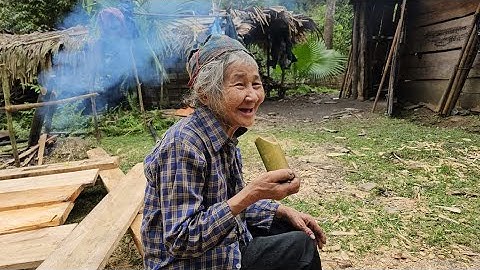 Bà cụ 70 tuổi sinh tồn trong rừng món ngon xanh lè lè chạy mất hút. Nguyễn Tất Tháng