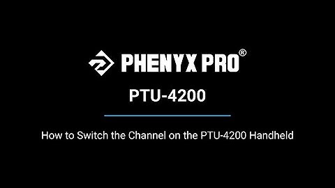 Tutorial - How to switch the channel on the Phenyx Pro PTU-4200 Handheld Mic