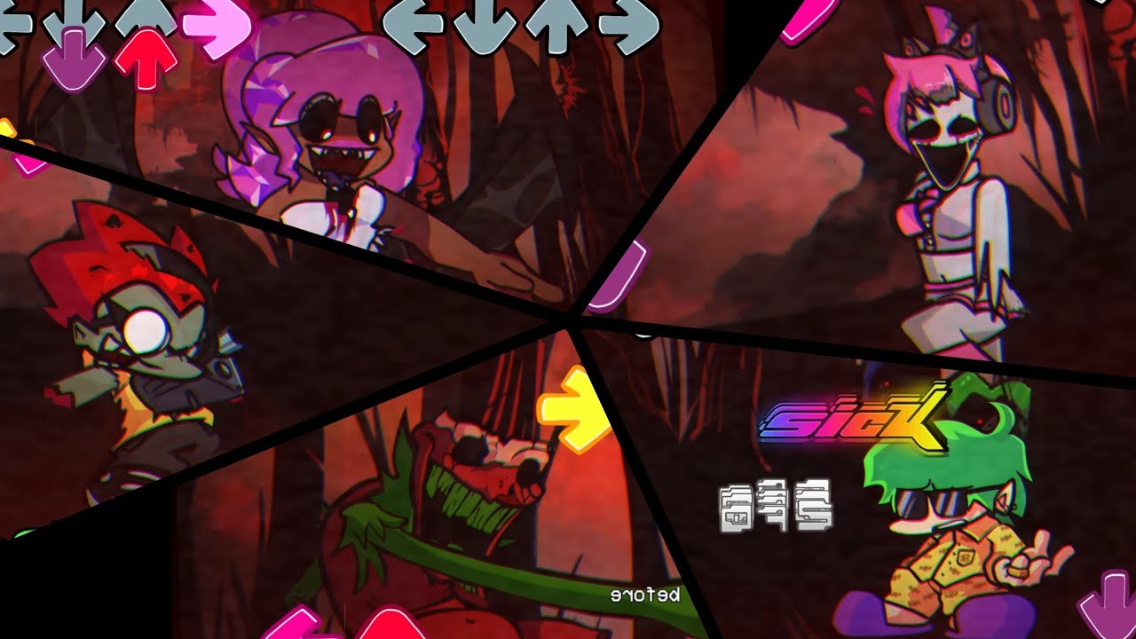 FNF 3x3 Remixed Triple B Trouble 4k 