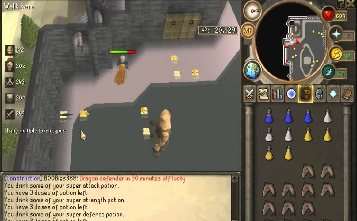 The FASTEST way to get a D Defender using no Tokens! Amazing runescape ...