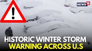 LIVE Heavy US Winter Storm | Heavy Snow Warning Issued For Washington | ICE Storm Hits Carolina