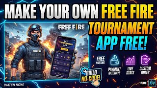 Make Your Own Free Fire Tournament App FREE! 🎮 (No Coding Required)
