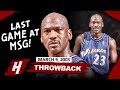 40 Yr-Old Michael Jordan Full Highlights vs Knicks (2003.03.09) - 39 Pts, Last Game At MSG!