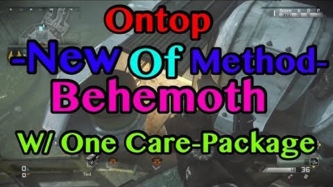 Call Of Duty Ghost: Ontop Of Behemoth With 1 Care-Package!! (New Glitching Method-?)