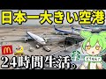 【空港泊】羽田空港で24時間生活してみた！グルメ・アクティビティースポット色々あるよ【ずんだもん＆ゆっくり解説】
