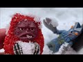 ウルトラ怪獣散歩(ピグモン)雪道を歩こう！！o(％)○ジュワッ☆