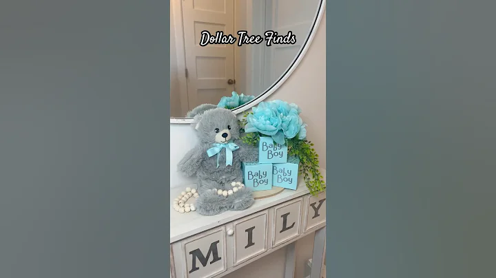 DOLLAR TREE DIY BABY SHOWER DECOR #babyboy #babyshower #baby #centerpiece #diy #diyideas #dollartree