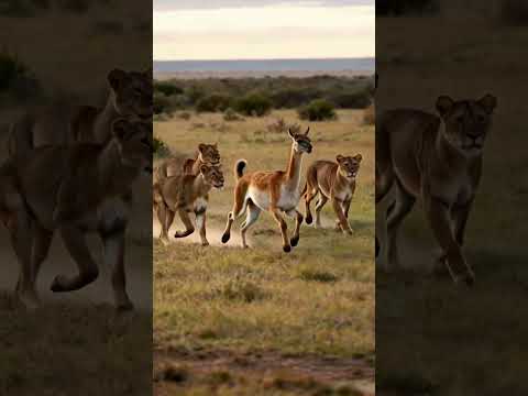 YouTube에서 Can this camel escape the chase of the cougar?🦁🦙 #wildlife #camel #lion #animals 보기
