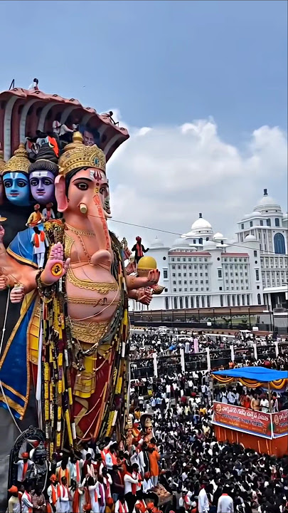 Biggest Ganesh of India #ganesh #2025 #hyderabad #ganeshaagman #lalbaugcharaja #ganeshchaturthi