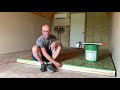 Building the floor of a soundproof recording booth for voice over