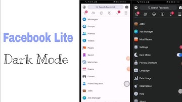 How to enable dark mode on facebook lite || facebook lite official dark mode 2020