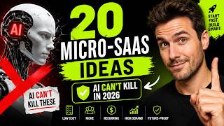 20 Micro-SaaS Ideas AI Can't Kill in 2026 (Full Breakdown)
