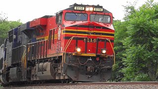 Pair of Norfolk Southern Hertiage Units Lead Cabless Yard Slug