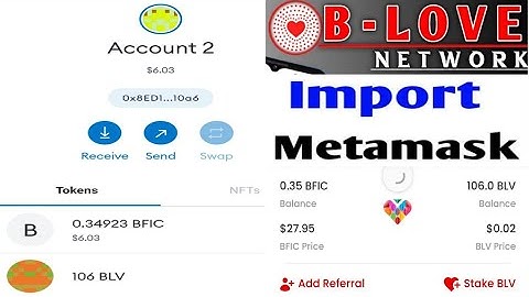 B-Love network import metamask||metamask se blove network add kaise kare