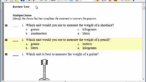 CPS - K12 - ExamView Dynamic Questions