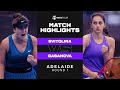 Elina Svitolina vs. Anastasia Gasanova | 2022 Adelaide 500 Round 1 | WTA Match Highlights