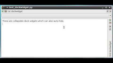 PyQt collapsible dockwidgets