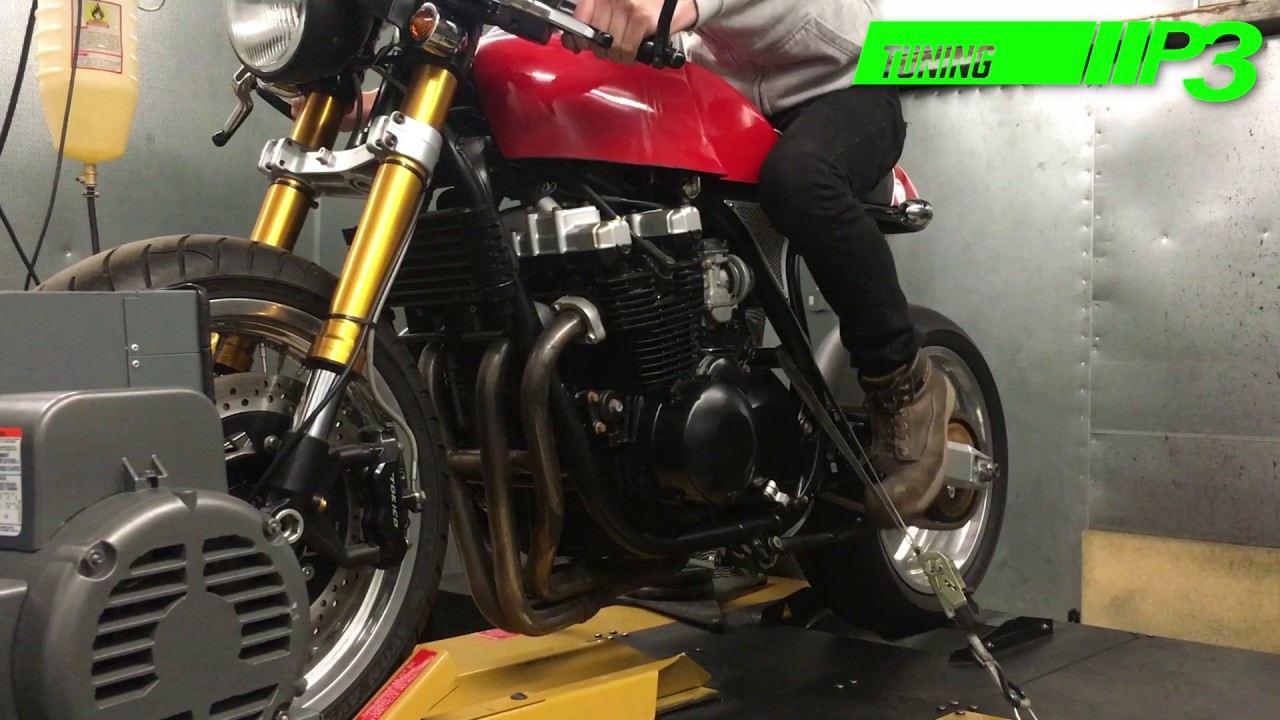 Kawasaki Zr750 Cafe Racer Custom Fuelling P3 Tuning Youtube