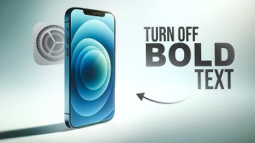 How to Turn Off Bold Text on iPhone (tutorial)